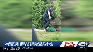 Manchester police officer placed on leave after video taken of arrest