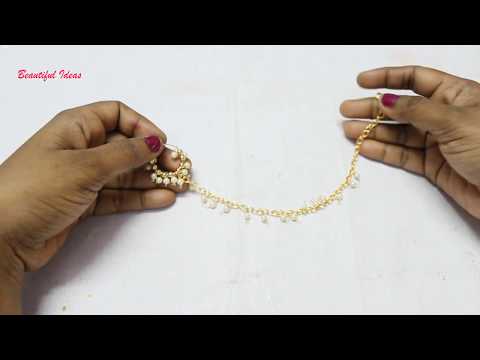 How to Make Simple Bridal Nose Ring/Mukkera at Home Tutorial../Bahubali 2 Anuskha Jewellery How to Make Simple Bridal Nose Ring/Mukkera at Home Tutorial../Bahubali 2 Anuskha Jewellery