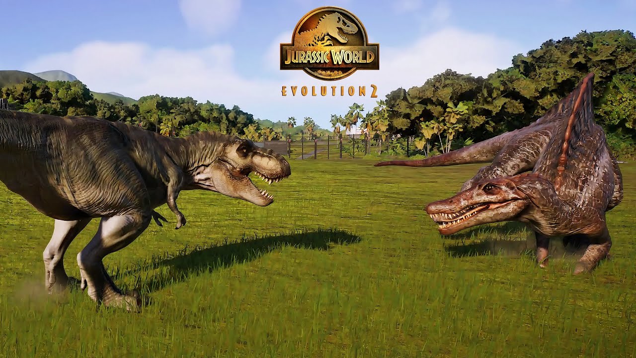 Spinosaurus Vs T Rex Battle Jurassic Park 3 Version | Jurassic World ...