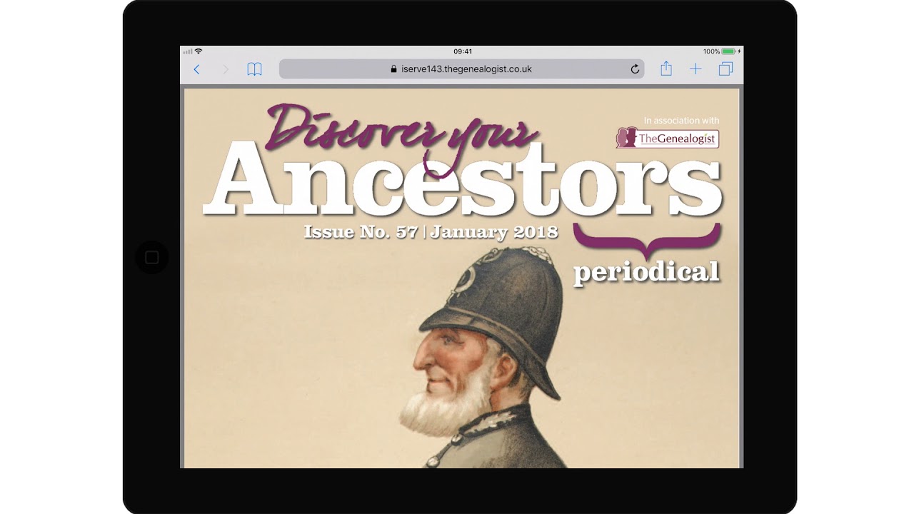 Viewing The Discover Your Ancestors Periodical On Your Mobile Device ...