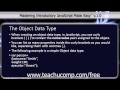 JavaScript Training Tutorial The Object Data Type