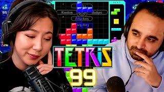 Fuslie Plays Tetris 99 with Squeex, Valkyrae \u0026 Ludwig!