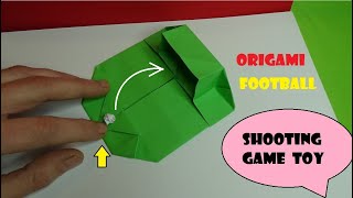 Origami Football shooting game toy - paper mini football game (tutorial)