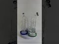 13.4 inches Inline Cicr Sprinkler Perc to Double Turbine Spring Coil Bubbler Recycler Vortex Bong