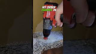 How to drill a hole in a granite countertop #shorts