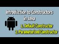 What is Constructors In Java | Types of Constructor with Example Program