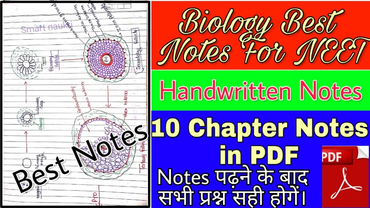 BEST Biology Notes For NEET In PDF, Download It & Score Maximum In NEET ...