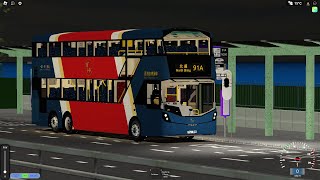 Roblox Derry District RTHK V67 YJ381@91A Nam Chung Interchange to North Shing Central