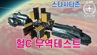 [4K] 스타시티즌｜헐C 무역테스트 : 도킹, 상-하차 그리고 버그｜알파 3.21 PTU