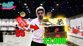 Trading a $5 Supreme Sticker to $3,000 in Sneakers! Sneakercon Bay Area | Ep.6