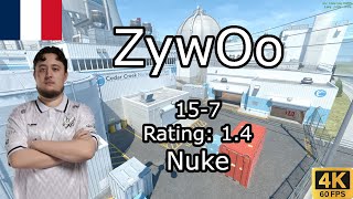 ZywOo Demo (15-7) Vitality vs Faze(NUKE) POV | Perfect World Shanghai Major 2024