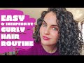 EASY AND INEXPENSIVE CURLY HAIR ROUTINE