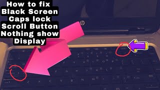 How to fix Hp laptop black screen caps lock blinking ,5 times then 3