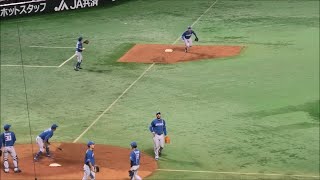 日本ハム 内野シートノック～2023.8.11