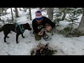 ice fishing for brook trout in newfoundland campfire cooking