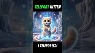 Kitten + Portal = Arctic Adventure! ❄️💫🐾