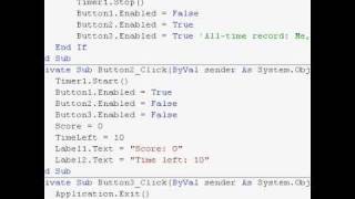 Visual Basic 2008 - How to make a Click Race game