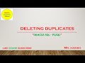Deleting Duplicates in Oracle