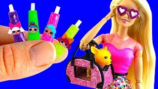 30 DIY Barbie, LOL Hacks and Crafts | Miniature Wedding Ring, Dog Bag, Lipsticks, and more!