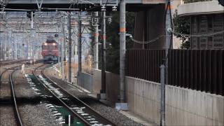 4002レ EF81-108 寝台特急日本海 　島本駅通過 2011.03.06