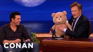 Seth MacFarlane's "Ted" R-Rated Teddy Bear Malfunctions | CONAN on TBS