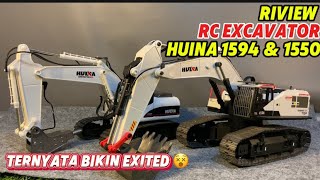 Riview Rc Excavator || HUINA 1594 Dan 1550 || Full Pergerakan Dari Remote