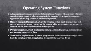 Operating Systems & Utility Programs
