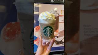 7/3新発売のピーチパンナコッタ\u0026アールグレイティーフラペチーノ🍑Starbucks Tea\u0026Cafeで飲めるよ🥤#スタバ新作 #starbucks #japanesefood