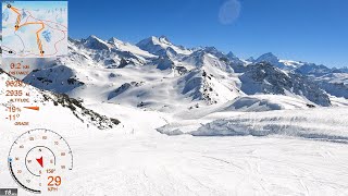 [4K] Skiing St-Luc, Entire Resort Part 4/5 Bella-Tola, Val d'Anniviers Switzerland, GoPro HERO9