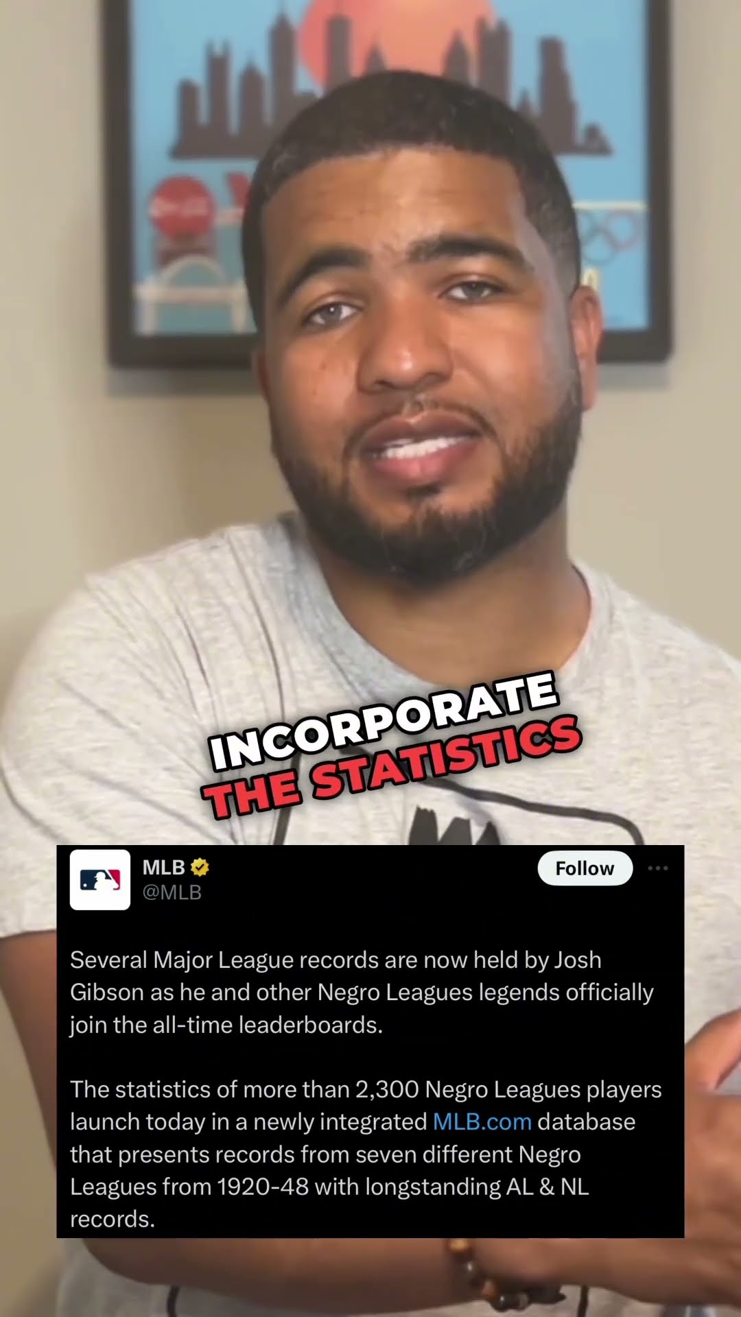 @mlb Honors Negro League Players By Incorporating Their Stats Into ...