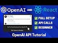 Use OpenAI API With React (Beginner OpenAI API Tutorial)