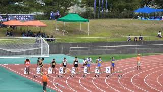 2018年第60回北信地区陸上競技選手権大会男子100m決勝