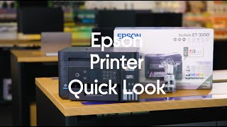 EPSON EcoTank ET-3850 All-in-One Wireless Inkjet Printer - Quick Look