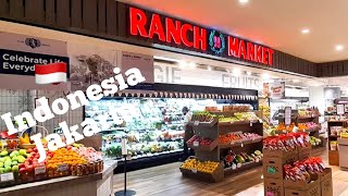 🛒Food Prices in Indonesia 🇮🇩Jakarta Ranch Market / Shopping in Supermarket