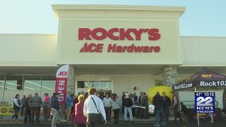 Grand reopening of Rocky's Ace Hardware on Springfield Street