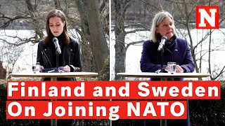 Finnish And Swedish Prime Ministers Consider Joining NATO For 'Security'