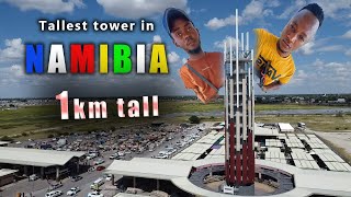 Climbing the tallest tower in NAMIBIA / Oshakati open market