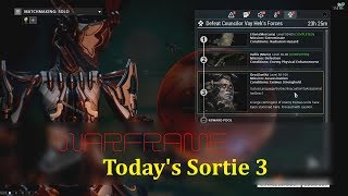 【Warframe】ソロ抹殺：エクシマスの要塞：地球：Councilor Vay Hek：Octavia【今日のソーティ3】