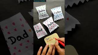Father’s Day gift idea | DIY Notebook Chocolate | Last Minutes gifts Idea | #Father |#shorts