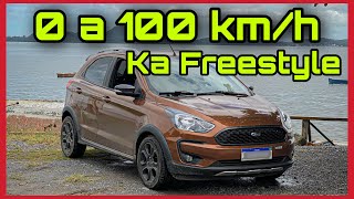 0 A 100 KM/H - FORD KA FREESTYLE 1.5 DRAGON AUTOMÁTICO NA GASOLINA (ORIGINAL + Rodas 16)