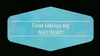 GAANO KAHALAGA ANG INVESTMENT