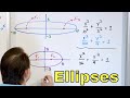 01 - Conic Sections: Ellipses - Graphing, Equation of an Ellipse, Focus - Part 1