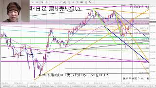 ユーロドル４時間足の過去チャートを使って、ハーモニックの狙いポイントを検証【第1293回再放送】