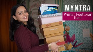 MYNTRA Winter Boots \u0026 Shoes Haul | Under 1699