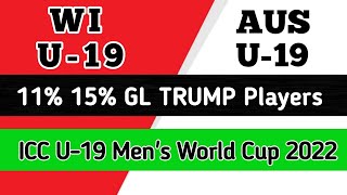 WI-U19 vs AU-19 Dream11 Prediction || WI-U19 vs AU-19 Dream11 Team || WI-U19 vs AU-19 Dream11 || U19