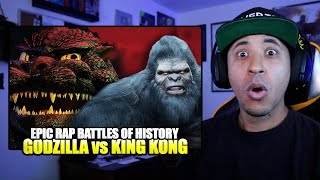 Godzilla vs King Kong. Epic Rap Battles of History (Reaction)