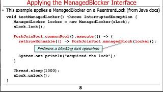 Applying the Java Fork-Join Framework’s ManagedBlocker Interface
