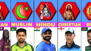 Cricketer Religion in the world #cricketplayer #worldcup
