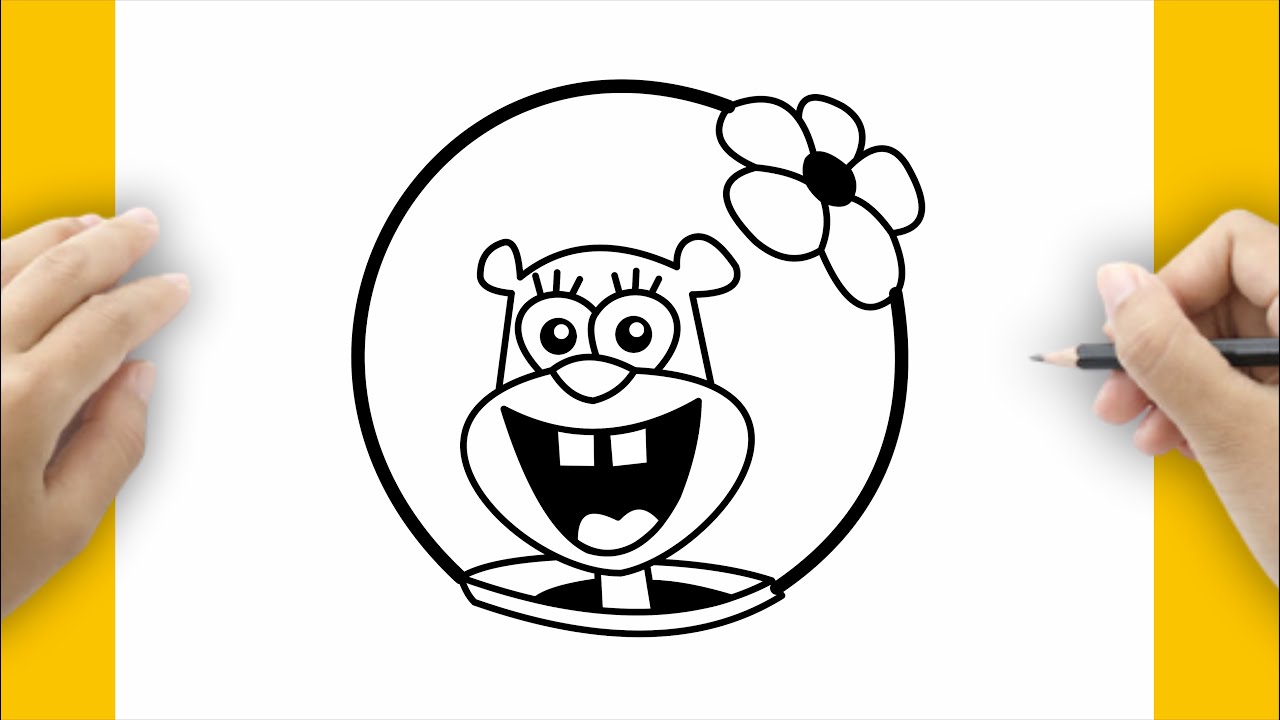 How To Draw Sandy From Spongebob Youtube