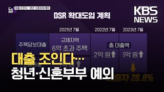 [심층인터뷰] 대출 조인다…청년·신혼부부 예외 / KBS 2021.04.29.